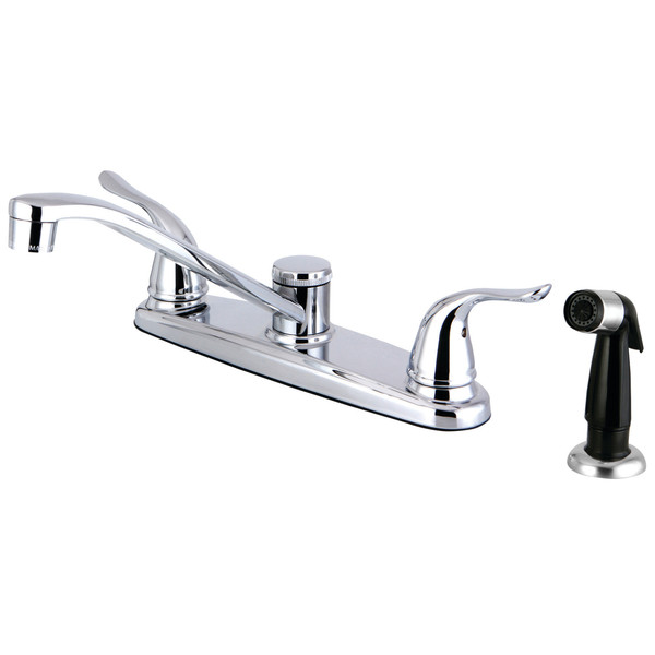 Yosemite FB2271YL Single Handle 8-Inch Centerset Kitchen Faucet with Sprayer FB2271YL